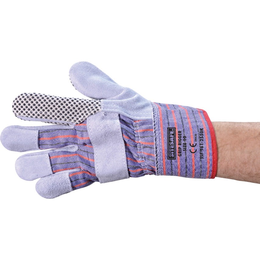 Rękawice STANDARD RIGGER WITH MAXGRIP-GREY SIZE 10 Sitesafe SSF9612550K