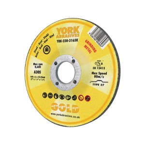 Tarcza do szlifowania 180x6x22.23mm A30S DPC York Abrasives YRK2303165K