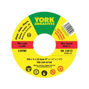 Tarcza do cięcia 230x3x22.23 C24TBF T41 York Abrasives YRK2305310K