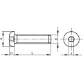 Śruba M4x12 A2 nierdzewna imbusowa łeb kulisty 100szt. Qualfast QFT6044822E