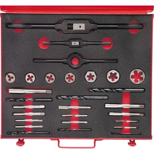 Zestaw do gwintowania 3/16-3/4" BSF HSS 28szt. calowy Sherwood SHR0869991K