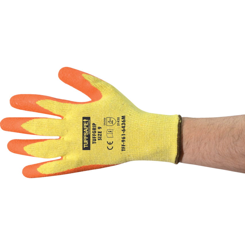 Rękawice TuffGRIP 2 CAT2 SEAMLESS lateksowe SIZE 8 Tuffsafe TFF9616435L