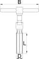 Ściągacz do misek piast rowerowych 20mm Hub Genie Unior 1758 (627271)