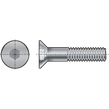 Śruba imbusowa M16x25 łeb stożkowy A4 nierdzewna Qualfast QFT6042251L PRO20-21