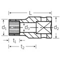 Nasadka 3/8" Spline-DR 7/16"=14mm udarowa Stahlwille 22410028