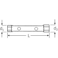 Klucz rurowy nasadowy 14x15mm dwustronny Stahlwille 43331415
