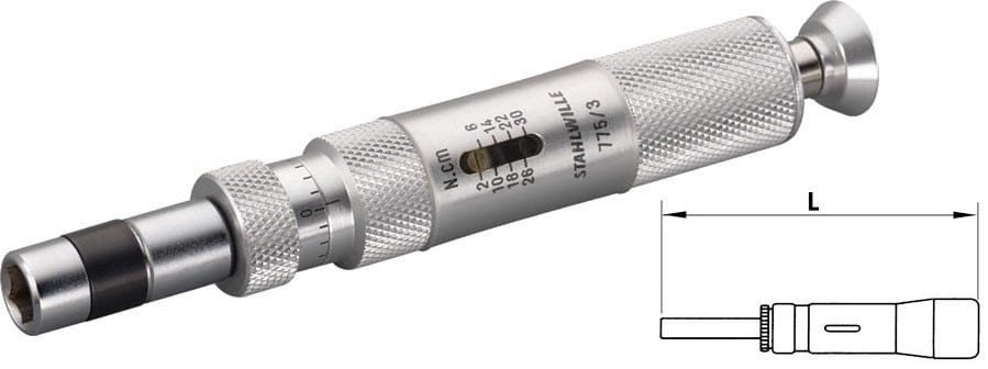 Wkrętak dynamometryczny Torsiomax 0,2-30 in.lb z certyfikatem Stahlwille 51460003