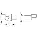 Końcówka z otworem typu BIT 5/16" do kluczy dynamometrycznych14x18mm Stahlwille 58261040 1szt