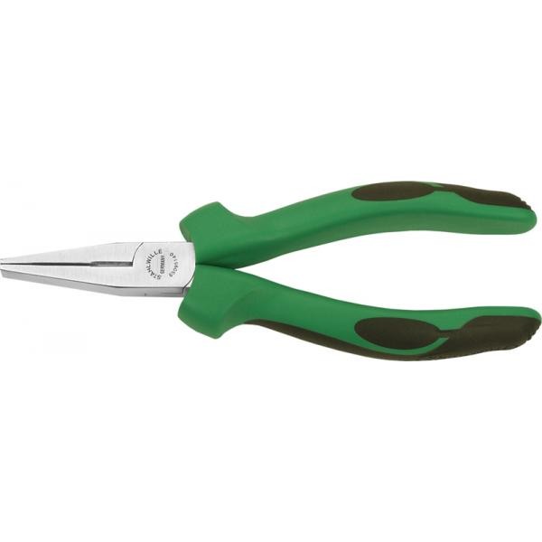 Szczypce płaskie długie z obcinakiem L-160mm chromowane rękojeść 2K Stahlwille 65095160
