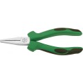 Szczypce płaskie długie z obcinakiem L-160mm chromowane rękojeść 2K Stahlwille 65095160