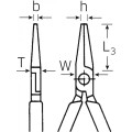 Szczypce regulowane płaskie szerokie L-140mm chromowane Stahlwille 65125135