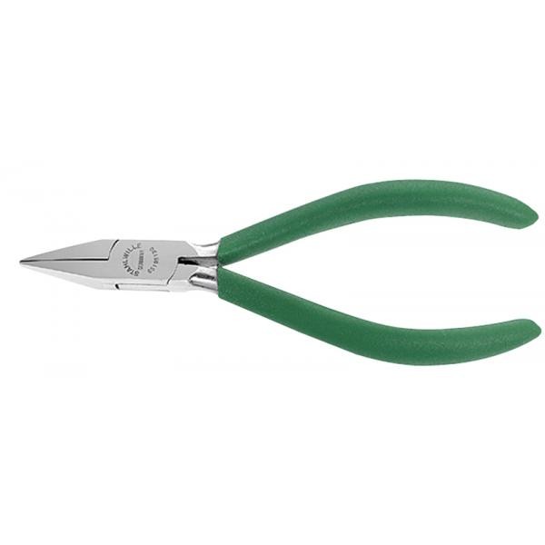 Szczypce chwytne precyzyjne L-130mm płaskie zaostrzone chromowane Stahlwille 65195130