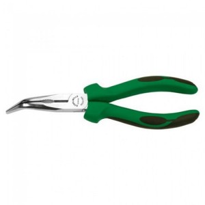 Szczypce półokrągłe odgięte 45 stopni L-200mm z ostrz.tn.(radio/tel.);chrom./osł.wzm Stahlwille 65305200