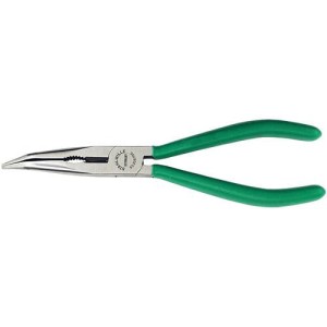 Szczypce półokrągłe odgięte 45 stopni L-160mm z ostrz.tn.(radio/tel.); poler./powl. Stahlwille 65306160