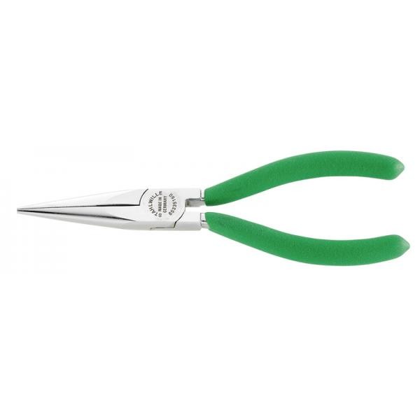 Szczypce półokrągłe Langbeck dla mech. długie L-160mm ; chrom./powl. Stahlwille 65335160
