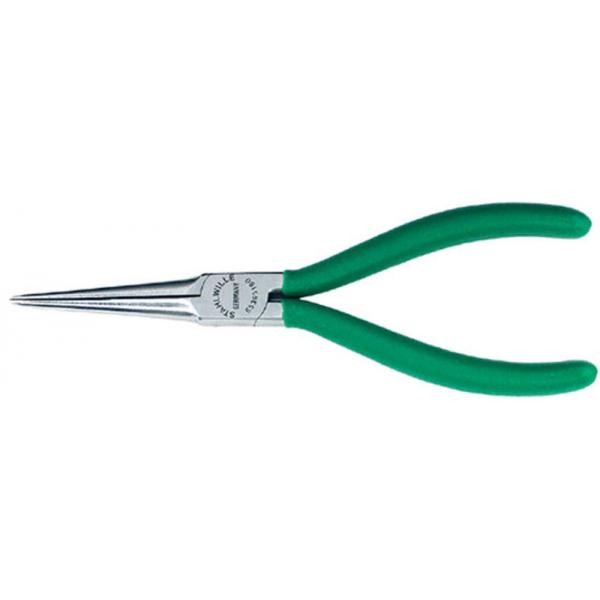 Szczypce półokrągłe (igłowe) dla elektroniczny 160mm chrom./powl. Stahlwille 65365160