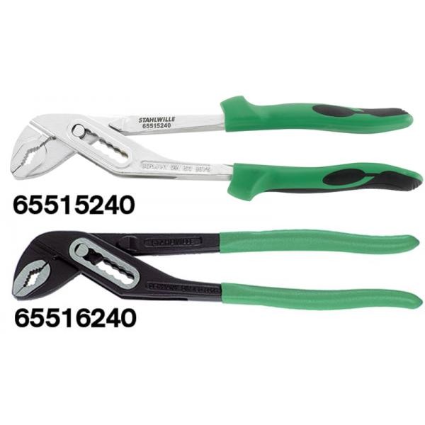 Szczypce nastawne do rur L-240mm chrom./osł. wzm. Stahlwille 65515240