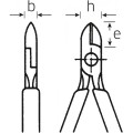 Szczypce tnące boczne wzmocnioneVDE1000V L-160mm chrom./izolow. Stahlwille 66027160