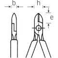 Szczypce boczne dla elektroniczny 112mm MINI (wysmukłe); poler./powl. Stahlwille 66046110