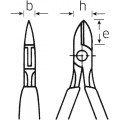 Szczypce boczne dla elektroniczny 112mm (mocny model); poler./powl. Stahlwille 66066110