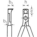 Szczypce czołowe dla elektroniczny (zaostrz.odg.90st.) L-112mm poler./powl. Stahlwille 66206115