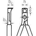 Szczypce czołowe dla elektronik˘w (ostrz Stahlwille 66216115