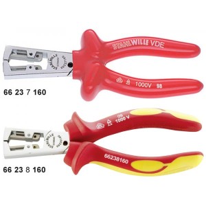 Szczypce do ściągania izolacji (0,5-5mm) VDE1000V L-160mm chrom./izolow. Stahlwille 66237160