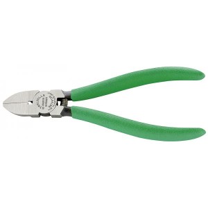 Szczypce tnące boczne odgięte 20st L-160mm do plastiku polerowane rękojeść PCV Stahlwille 66736160