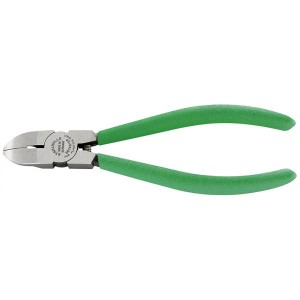 Szczypce tnące boczne odchylone 20st L-160mm do plastiku polerowane rękojeść PCV Stahlwille 66746160