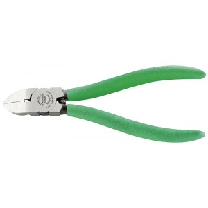 Szczypce tnące boczne odgięte 30st L-145mm do plastiku polerowane rękojeść PCV Stahlwille 66766145