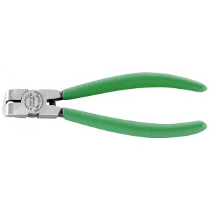 Szczypce tnące boczne odgięte 90st L-160mm do plastiku polerowane rękojeść PCV Stahlwille 66776160