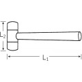 Młotek gumowy fi 90mm Stahlwille 70140004