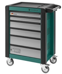 Wózek narzędziowy warsztatowy TTS 6-Szufladowy z obiciami ABS 1021x823x4970mm zielony Stahlwille 81200010