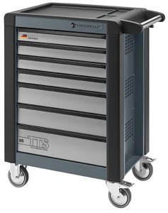 Wózek narzędziowy warsztatowy TTS 7-Szufl.antracytowy z nakładkami 1021x823x 497mm możliwość wysunięcia tylko jednej szuflady w tym samym czasie max obciążenie: 30kg na szufladę; 750 kg na Wózek Stahlwille 81200018