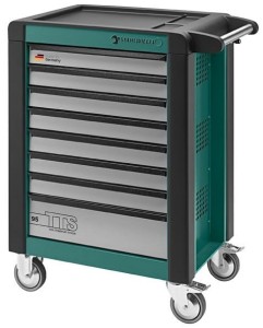 Wózek narzędziowy warsztatowy TTS 8-Szufl.zielony z nakładkami 1021x823x 497mm możliwość wysunięcia tylko jednej szuflady w tym samym czasie max obciążenie: 30kg na szufladę; 750 kg na Wózek Stahlwille 81200020