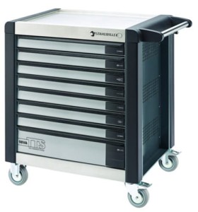 Wózek narzędziowy warsztatowy TTS 8-Szuflad antracytowy z nakładkami 1000x1024x 652mm możliwość wysunięcia tylko jednej szuflady w tym samym czasie max obciążenie: 40kg na szufladę; 1400 kg na Wózek Stahlwille 81200112