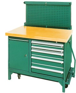 stół warsztatowy (blat drewniany wysuwana płyta dodatk. kółka) Stahlwille 85030003