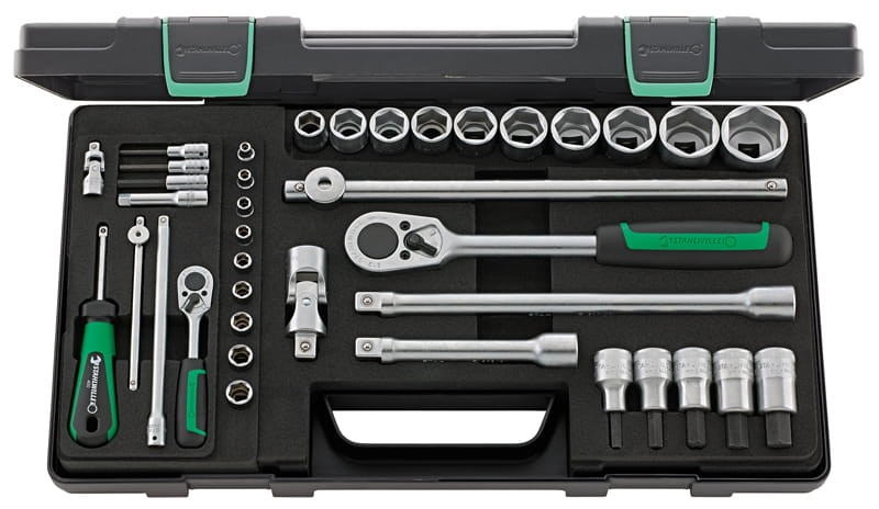 Zestaw narzędzi 1/4" i 1/2" 38-elem. w metalowej walizce Stahlwille 96011160