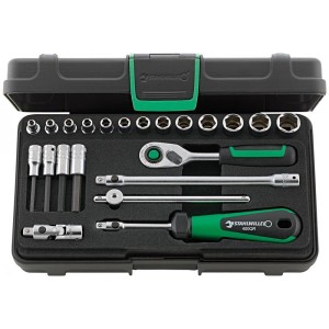 Zestaw narzędzi QR 1/4" (13 nas.6-kątnych 3,5-13mm i 4 nas. imb.+5 akcesoriów) 22-el. Stahlwille 96011181