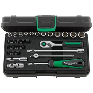 Zestaw QR kluczy nasadowych 1/4" 30-elem. w walizce ABS Stahlwille 96011182