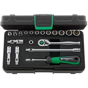 Zestaw narzędzi 1/4" QR: 40a 1/8" 40aD 5/32"-9/16"+Grzechotka+akcesoria,19-el.w walizce ABS Stahlwille 96015208