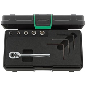 Zestaw kluczy nas.z grzechotką 1/4" do Hi-Lok-Bolts w walizce ABS Stahlwille 96016303