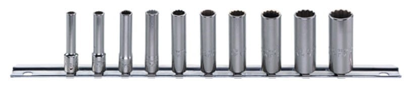 Zestaw nasadek 1/4" długich 40aDL na listwie Stahlwille 96016410