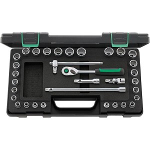 Zestaw narzędzi QR 3/8" 33-el.w walizce ABS Stahlwille 96020107