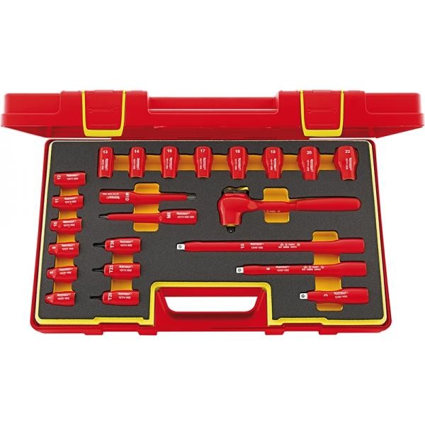 Zestaw narzędzi 3/8" 23 elementowy izolowany 1000V VDE Stahlwille 96022020