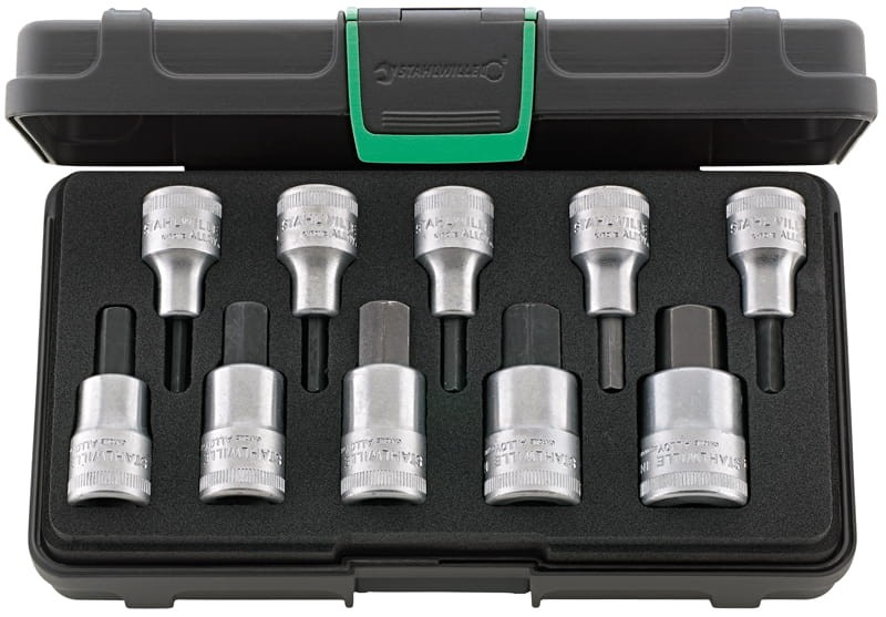 Zestaw narzędzi 1/2" Inhex 4-19mm 10-elementowy w walizce ABS Stahlwille 96031508
