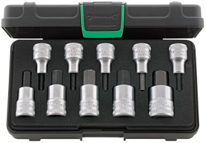 Zestaw narzędzi 1/2" Inhex 4-19mm 10-elementowy w walizce ABS Stahlwille 96031508