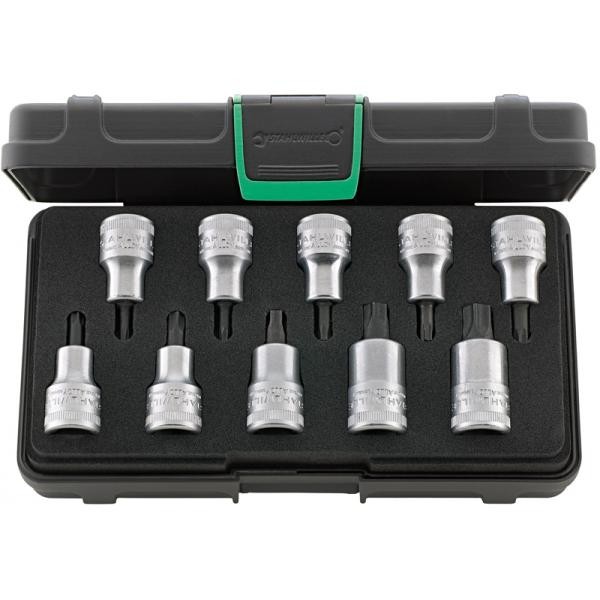 Zestaw nasadek wkrętakowych Torx 1/2" z otworem 10-elem. w walizce ABS Stahlwille 96032008