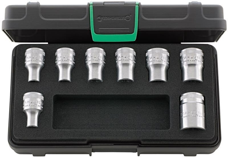 Zestaw narzędzi 1/2" Torx E10-E24 8-Częściowy w Skrzynce z tworzywa Stahlwille 96033704