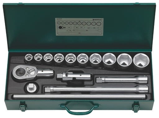 Zestaw narzędzi 3/4" 16-el.w metalowej walizce (10 nasadek 22-50mm+6 akcesoriów) Stahlwille 96050104